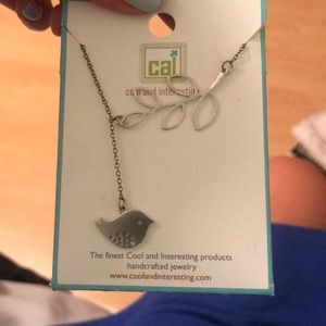 NWT CAL bird and tree branch necklace!